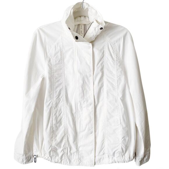 Anthropologie | Betsy Anorak Jacket Full Zip Pockets Sporty Athleisure White XS - Picture 4 of 12